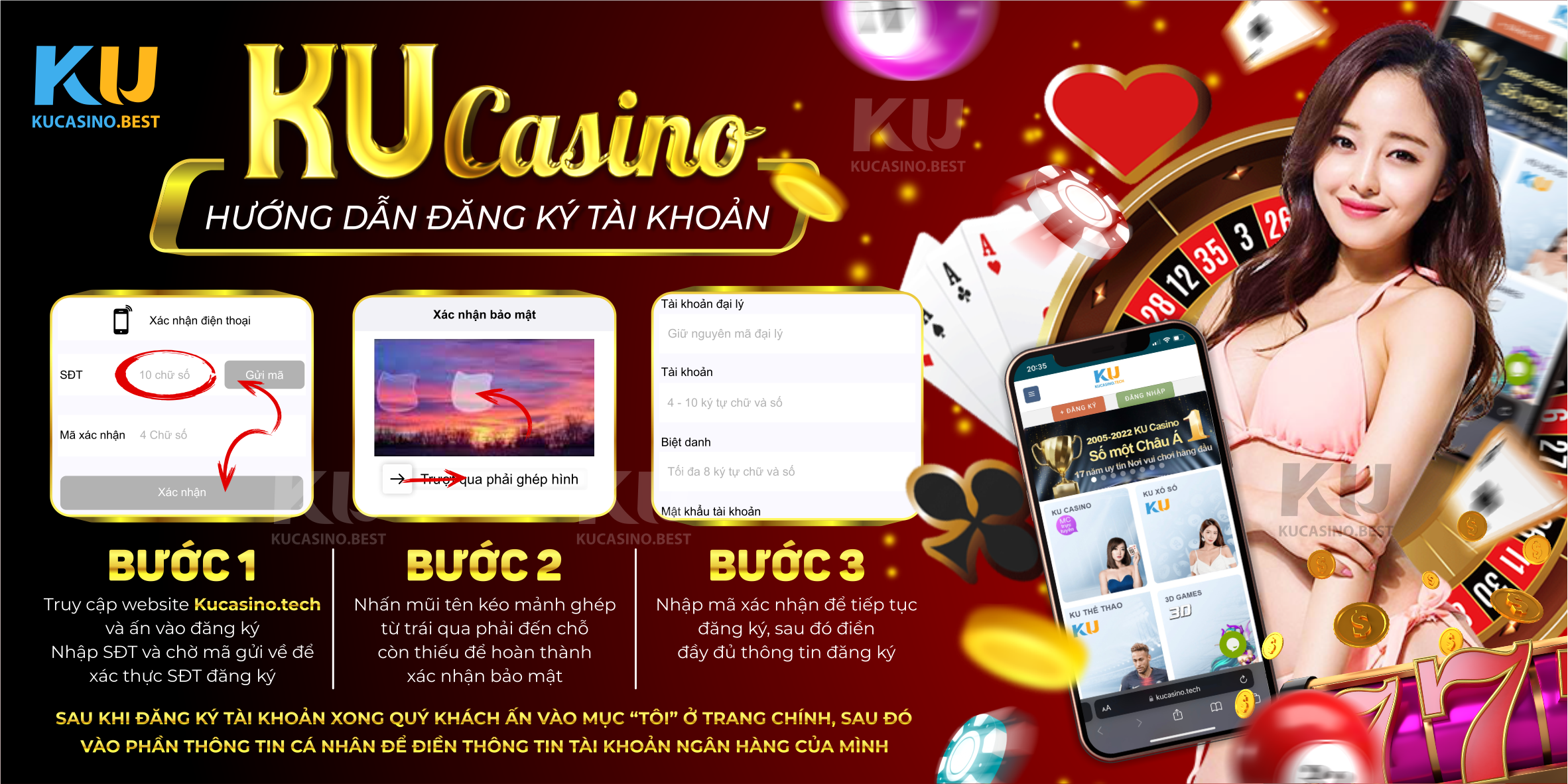 Hướng dẫn chi tiết các bước đăng ký Ku Casino