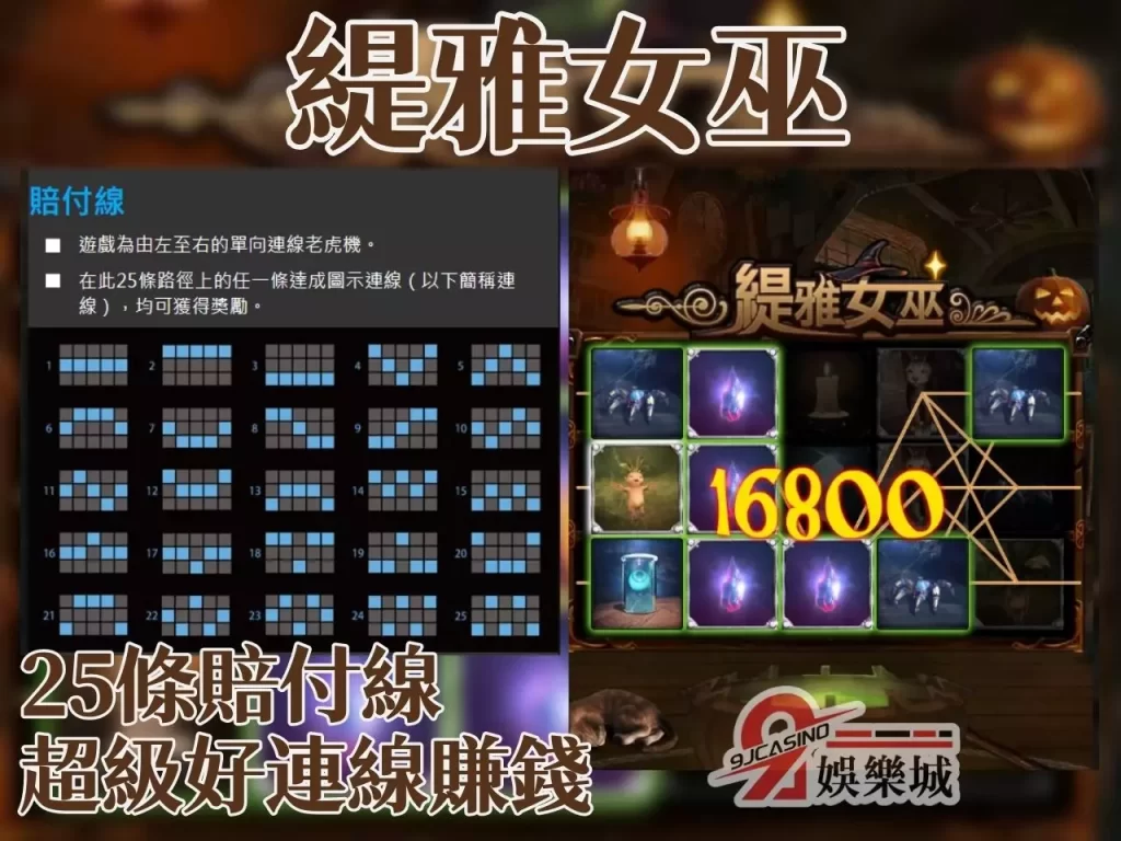 緹雅女巫 3D電子 3A娛樂城老虎機
